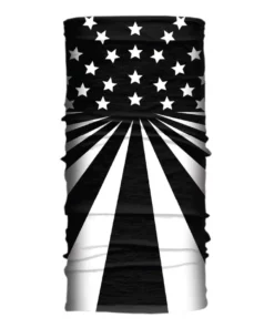 Hair Glove® Black & White American Flag Soaker Series Multifunctional Facemask/Headwrap, 54908
