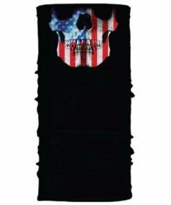 Hair Glove® American Flag Skull Jaw Soaker Series EZ Tube Facemask, 54916