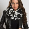 Hair Glove® Skull Madness Reversible Infinity Scarf 56801 Accessories 1 Hair Glove® Skull Madness Reversible Infinity Scarf 56801 Accessories