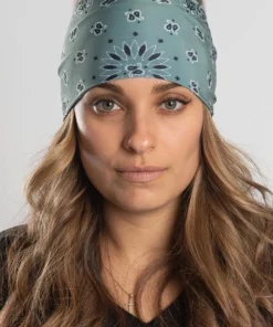Hair Glove® Green Paisley Bandana EZ Headband - Soaker Series, 57532