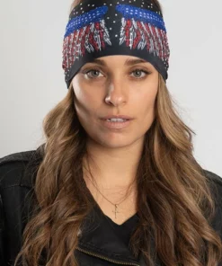 Hair Glove® American Flag Wings W/ Gems EZ Bandz Soaker Series Multifunctional Headwear 57533 Accessories