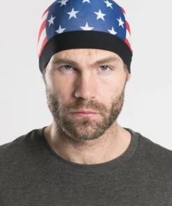 Hair Glove® American Flag Skull Cap Soaker Series 57711 Headwraps & Bandanas