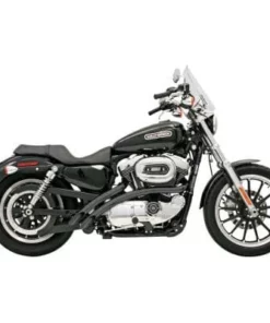 Parts Unlimited BASSANI XHAUST® Radial Sweeper Exhaust - Black - '86-'03 XL 1800-1253 Bike Closeouts