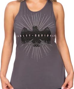 Superstition Harley-Davidson Harley-Davidson® Women's Enlil Tank Top, Charcoal Gray