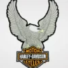Symbol Arts Harley-Davidson® Large Silver Eagle W/ Bar & Shield Patch Decals & Patches
