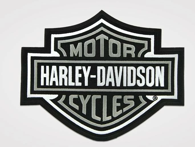 Symbol Arts Decals & Patches Harley-Davidson® Silver Bar & Shield Patch, Large 3 Symbol Arts Decals & Patches Harley-Davidson® Silver Bar & Shield Patch, Large