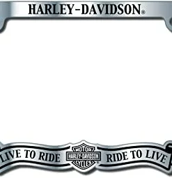 Baron & Baron Accessories Harley-Davidson B&S Banner Metal License Plate Frame CG42602