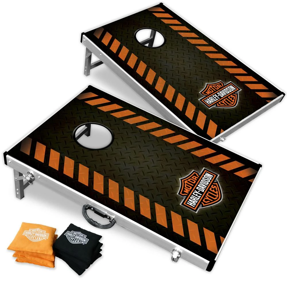 Dart World Harley-Davidson® Bar & Shield Diamond Corn Hole Home 3 Dart World Harley-Davidson® Bar & Shield Diamond Corn Hole Home
