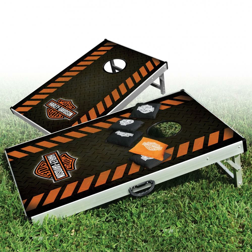 Dart World Harley-Davidson® Bar & Shield Diamond Corn Hole Home 6 Dart World Harley-Davidson® Bar & Shield Diamond Corn Hole Home