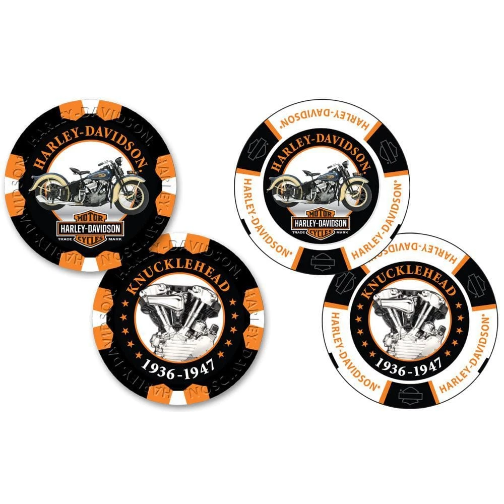 Dart World Harley-Davidson® Collector's Series 4 - Poker Chips, 6704 4 Dart World Harley-Davidson® Collector's Series 4 - Poker Chips, 6704