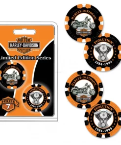 Dart World Home Harley-Davidson® Collector's Series 7 Poker Chips, 6707