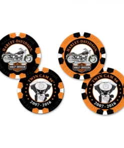 Dart World Home Harley-Davidson® Collector's Series 9 - Poker Chips, DW6709