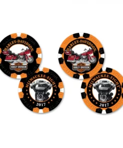 Dart World Harley-Davidson® Collector's Series 10 - Poker Chips, DW6710 Home