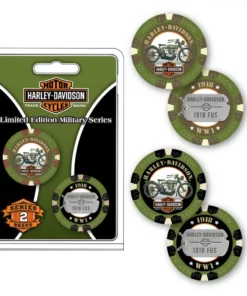 Dart World Harley-Davidson® Military Collector's Series 2 Bravo- Poker Chips, DW6742