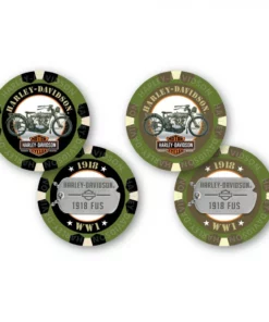 Dart World Harley-Davidson® Military Collector's Series 2 Bravo- Poker Chips, DW6742