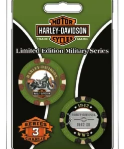 Dart World Harley-Davidson® Military Series Charlie 3 1942 XA Collectible Poker Chips 6743 Home