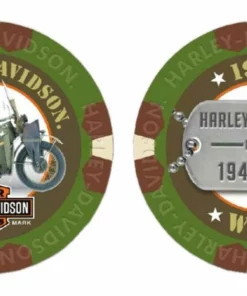 Dart World Home Harley-Davidson® Military Series Delta 3 1942 WLA Collectible Poker Chips 6744