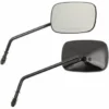 Drag Specialties® OEM-Style Rectangle Mirrors - Long - Black, 0640-0983