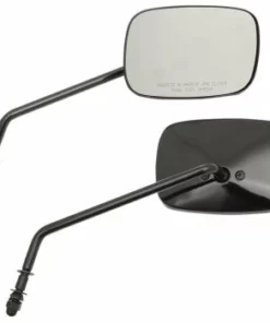 Drag Specialties® OEM-Style Rectangle Mirrors - Long - Black, 0640-0983