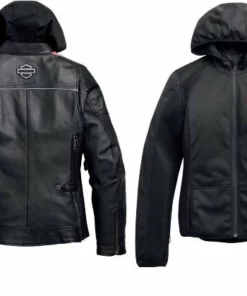 Jackets & Vests Harley-Davidson® Women's HWY-100 Black 3-N-1 Perf Hoodie Jacket, 97016-21VW 8 Jackets & Vests Harley-Davidson® Women's HWY-100 Black 3-N-1 Perf Hoodie Jacket, 97016-21VW