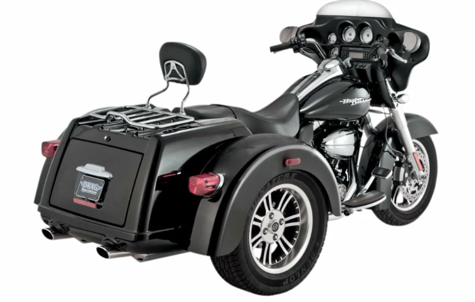 Vance & Hines® Chrome Trike Deluxe Slip-On Mufflers, VH0022 3 Vance & Hines® Chrome Trike Deluxe Slip-On Mufflers, VH0022