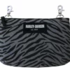 Leather Source Accessory Harley-Davidson® Women's Zebra Print Grey Cotton Hip Bag