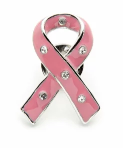 Hair Glove® Pink Ribbon W/ Gems Pin, 70000