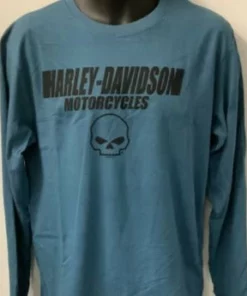 Superstition Harley-Davidson Harley-Davidson® Men's Blur Miner Long Sleeve Tee, Indigo Blue Dealership T-Shirts