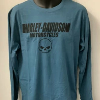 Superstition Harley-Davidson Harley-Davidson® Men's Blur Eagle Long Sleeve Tee, Indigo Blue 4 Superstition Harley-Davidson Harley-Davidson® Men's Blur Eagle Long Sleeve Tee, Indigo Blue