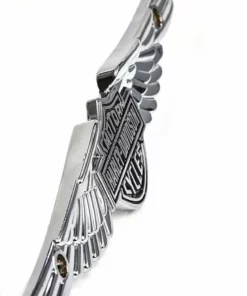 Chroma Harley-Davidson® Winged Bar & Shield Axcent Barz Embellishment Front License Plate, CG1100 Auto & Garage