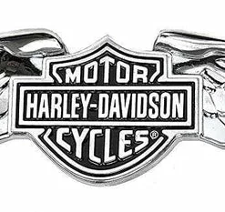 Chroma Harley-Davidson® Winged Bar & Shield Axcent Barz Embellishment Front License Plate, CG1100 Auto & Garage