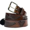 Mascorro Leather® Men's Vintage Finish Wings & Engines Leather Belt A248 2 Mascorro Leather® Men's Vintage Finish Wings & Engines Leather Belt A248