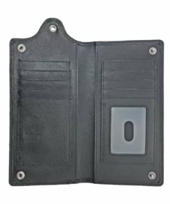 Hair Glove® 7" Full Grain Leather Black Wallet, 73201