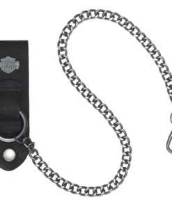 American Accessories Harley-Davidson® Men's Bar & Shield 24 Inch Wallet Chain, Antique Nickel Finish