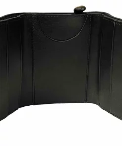 American Accessories Harley-Davidson® Men's Traditional B&S Tri-Fold Genuine Leather Wallet - Black Wallets & Chains