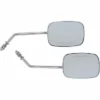 Drag Specialties® OEM-Style Rectangular Mirrors Rectangle Mirrors - Long - Chrome, 0640-0982