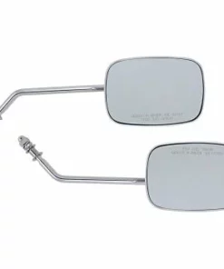 Drag Specialties® OEM-Style Rectangular Mirrors Rectangle Mirrors - Long - Chrome, 0640-0982