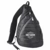 Athalon Harley-Davidson® Silver Bar & Shield Deluxe USB Quilted Travel Sling, 90821/SLVR Backpacks