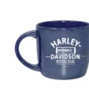 Evergreen Home Harley-Davidson® Blue City Lustre Ceramic Coffee Cup, Blue 14 Oz.