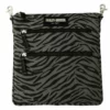 Leather Source Accessory Harley-Davidson® Women's Zebra Print Crossbody Grey Cotton Clip Bag