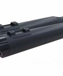 Tucker Pipes TBR® Black Dual Slip On Slash Cut Mufflers, 597014