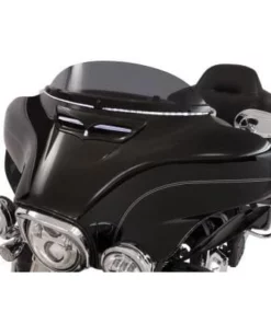 Parts Unlimited Bike Ciro® Windshield Trim - Black - FL 14+, 2350-0470