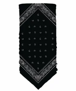 Accessories Hair Glove® Black Paisley Bandana Tube, 80005