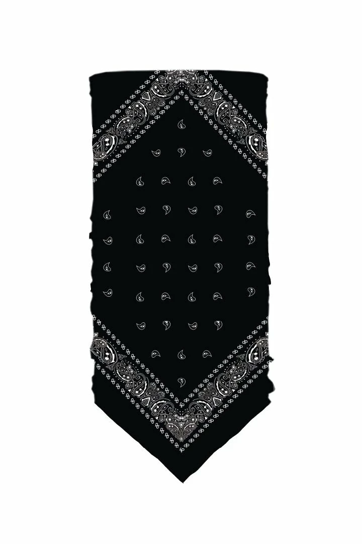 Accessories Hair Glove® Black Paisley Bandana Tube, 80005 3 Accessories Hair Glove® Black Paisley Bandana Tube, 80005