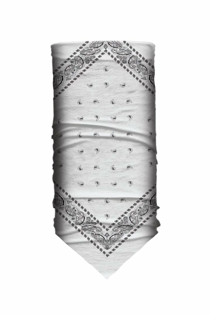 Accessories Hair Glove® White Paisley Bandana Tube, 80012 3 Accessories Hair Glove® White Paisley Bandana Tube, 80012