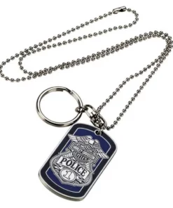 Symbol Arts Harley-Davidson® Police To Protect And Serve Dog Tag Necklace / Key Chain, 8002671 Jewelry & Watches