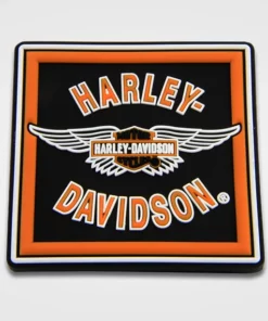 Symbol Arts Harley-Davidson® H-D Winged Bar & Shield Mile-Tile Rubber Magnet 8007157