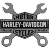 Symbol Arts Harley-Davidson® 8" Embroidered Wrenches Bar & Shield Logo Emblem Sew-On Patch