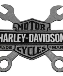 Symbol Arts Harley-Davidson® 8" Embroidered Wrenches Bar & Shield Logo Emblem Sew-On Patch