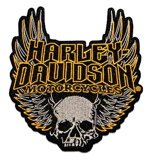Symbol Arts Harley-Davidson® 4.5" Skull W/ Wings Patch 3 Symbol Arts Harley-Davidson® 4.5" Skull W/ Wings Patch